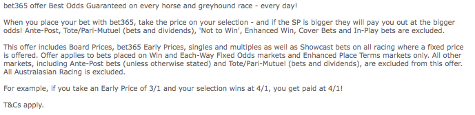 bet365 best odds