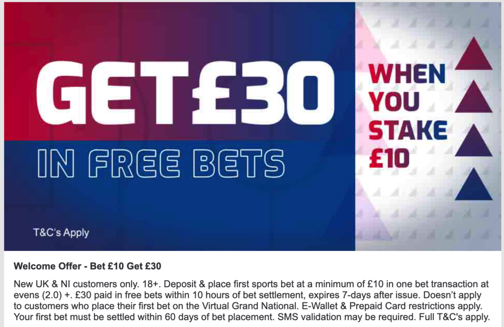 betfred free bet