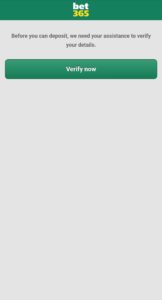 bet365 verifiy account