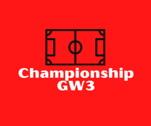 Championship GW3 betting tips