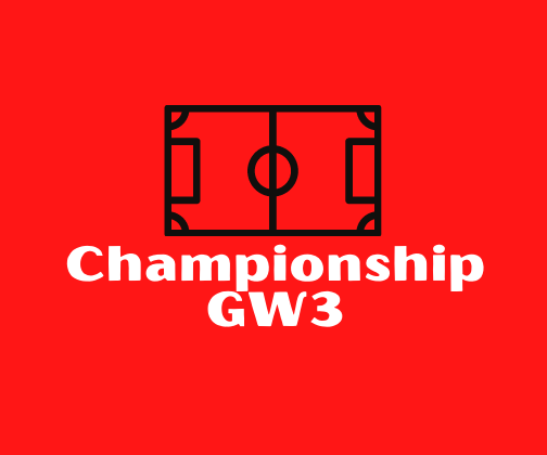 Championship GW3 betting tips