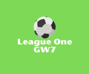League One GW7 betting