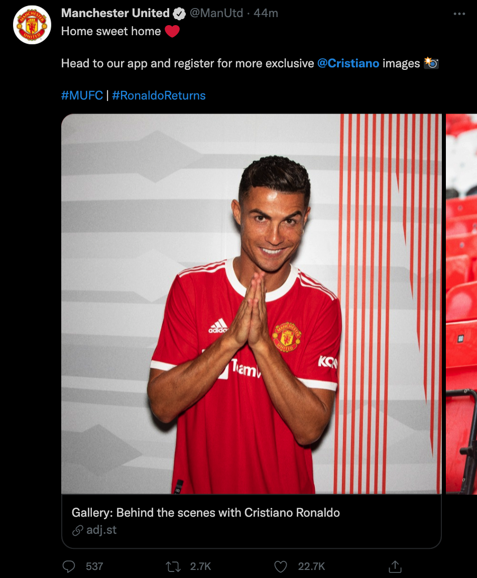 ronaldo man utd