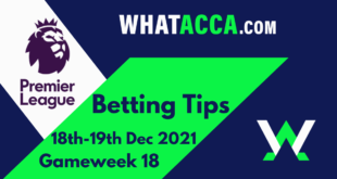 premier league betting tips week 18