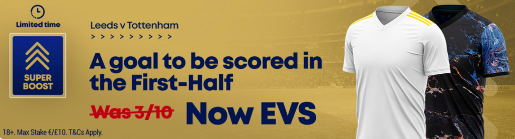 boyles odds boost spurs v leeds