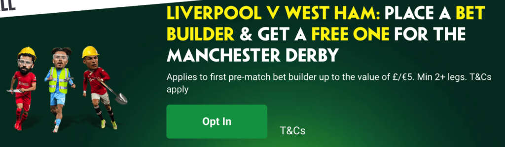 paddy bet builder offer