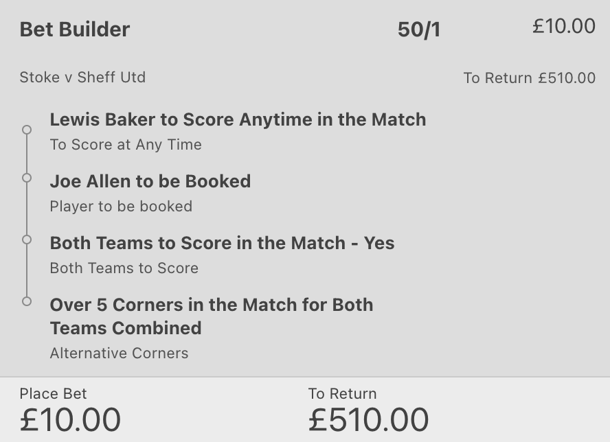 stoke v sheff utd bet builder