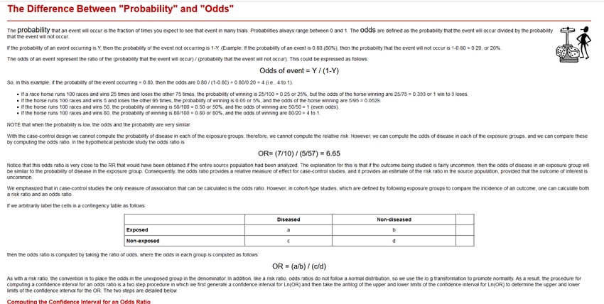 Odds Chart Image