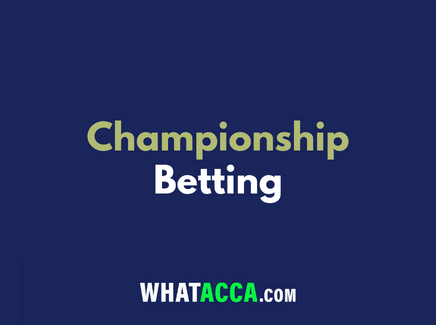 Championship betting tips