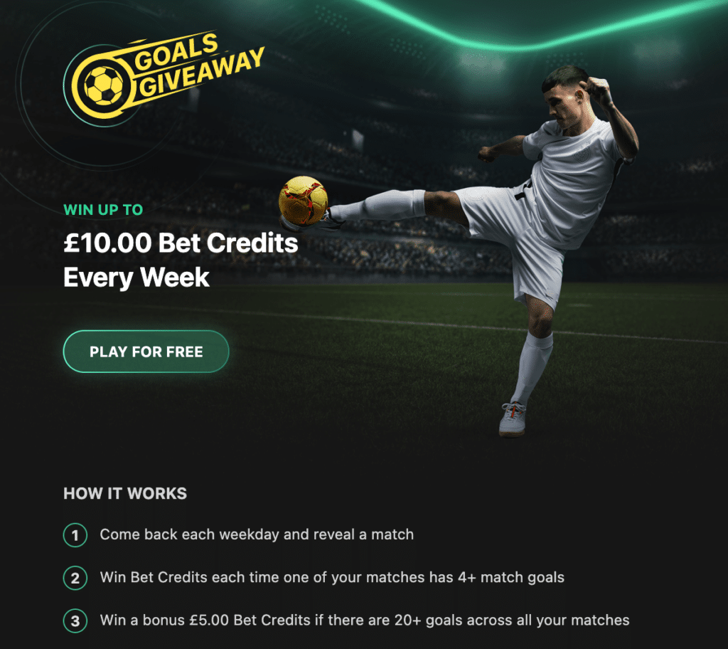 bet365 Golden Goals – Win Free Bets Every Week