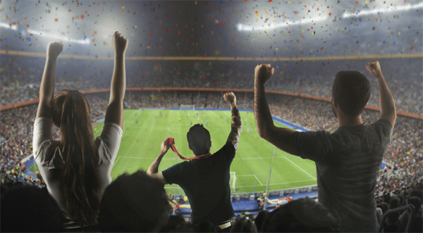 Example of Football Betting Celebration