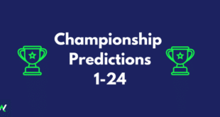 Championship predictions 1-24
